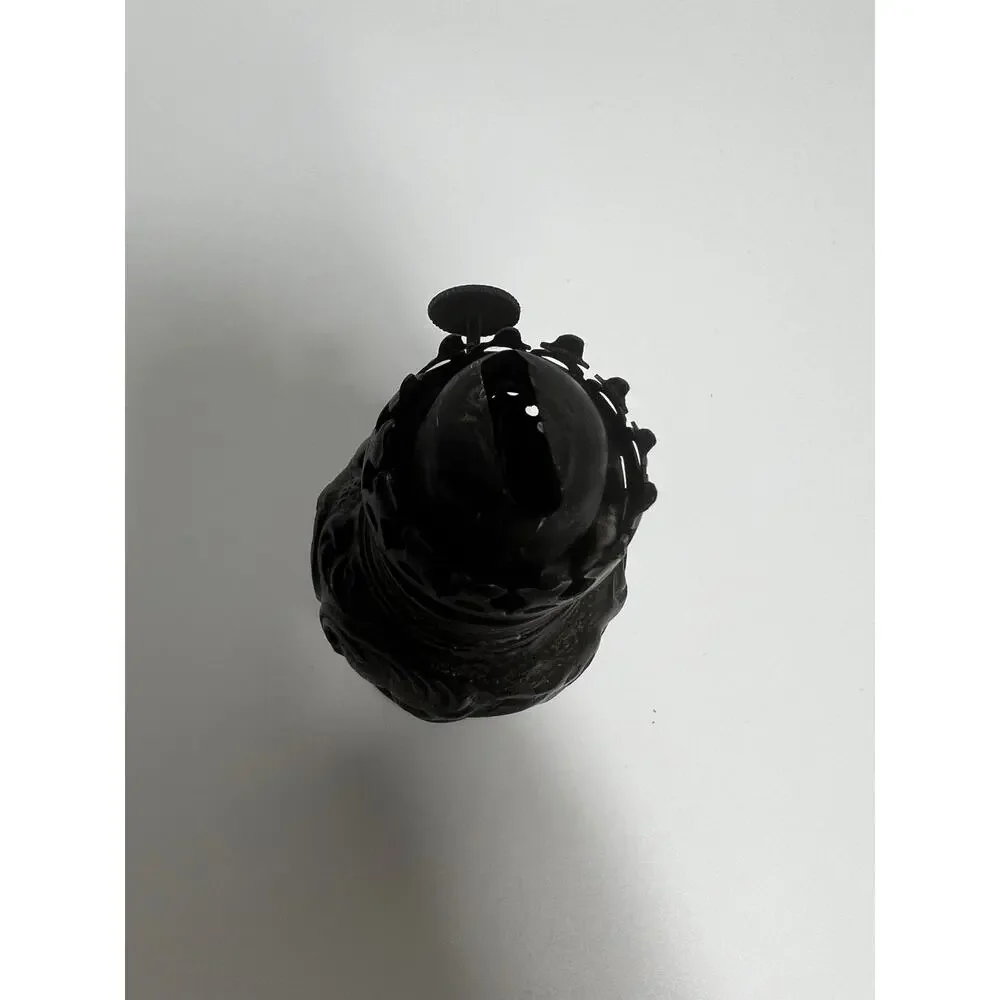 RESTORATION HARDWARE Bronze/Pewter Miniature OIL LAMP. Frances Le Mont.